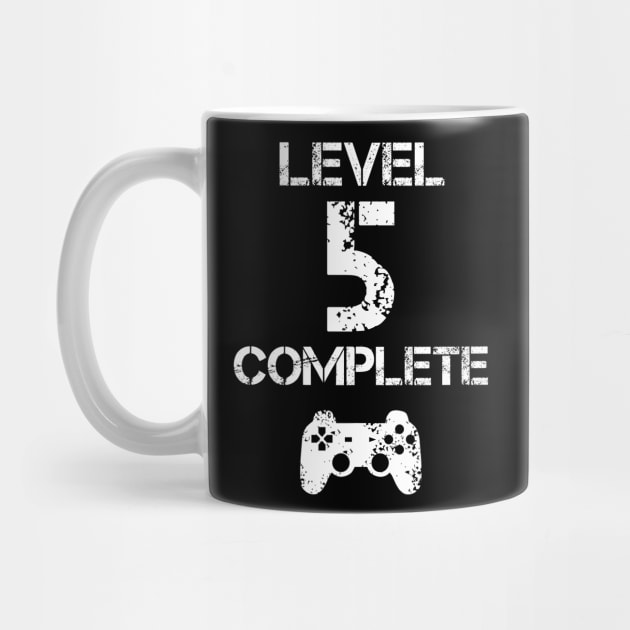 Level 5 Complete T-Shirt - Celebrate 5th Wedding - Gift by Ilyashop